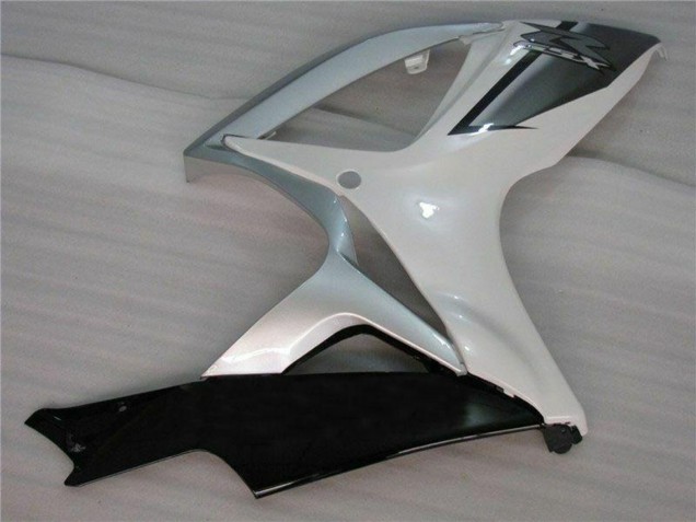 2006-2007 Suzuki GSXR 600/750 Motorcycle Fairings - White Silver UK