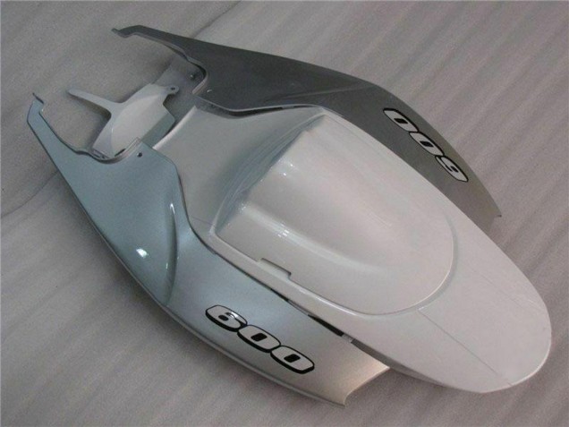 2006-2007 Suzuki GSXR 600/750 Motorcycle Fairings - White Silver UK