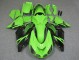 2006-2011 Kawasaki ZX14R ZZR1400 Motorcycle Fairing - Green Glossy Black UK