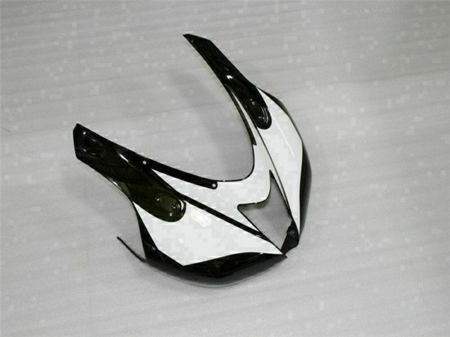 2007-2008 Kawasaki ZX6R Motorcycle Fairings - Black White UK