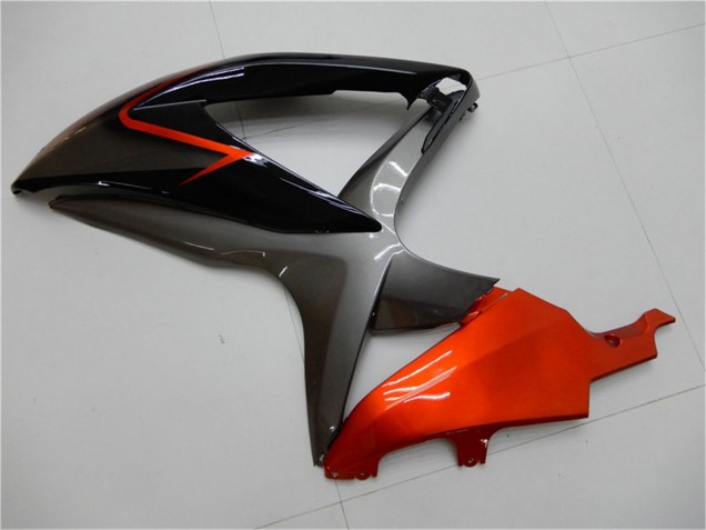 2008-2010 Suzuki GSXR 600/750 Motorcycle Fairings - Orange Grey Glossy Black UK