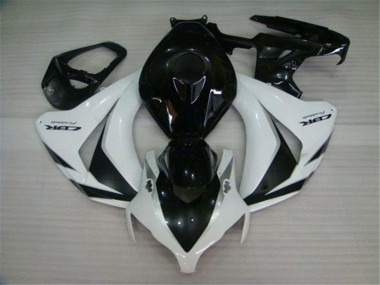 2008-2011 Honda CBR1000RR Motorcycle Fairings Kits - White Glossy Black UK