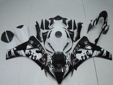 2008-2011 Honda CBR1000RR Abs Fairings - White Glossy Black UK