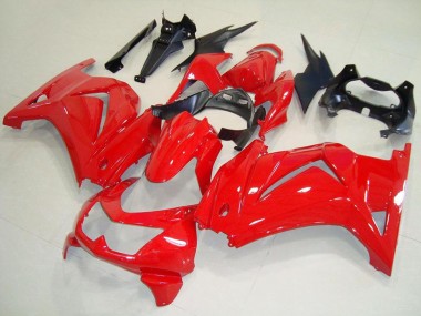 2008-2012 Kawasaki ZX250R Motorcycle Fairings - Red Black UK