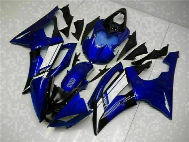 2008-2016 Yamaha YZF R6 Motorcycle Fairings - Blue White UK