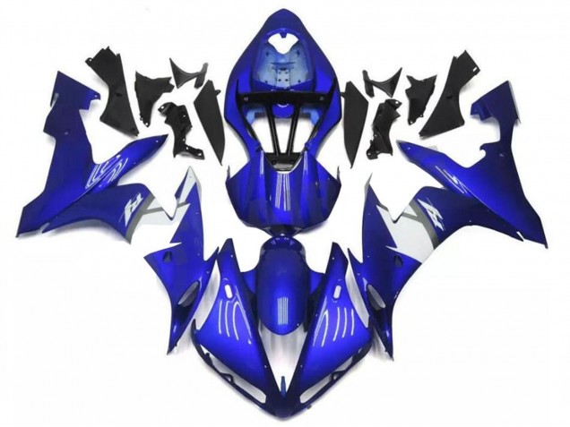 2009-2011 Yamaha YZF R1 Motorcycle Fairings - Blue White UK