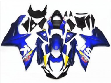2011-2024 Suzuki GSXR 600/750 Motorcycle Fairing - Blue White UK