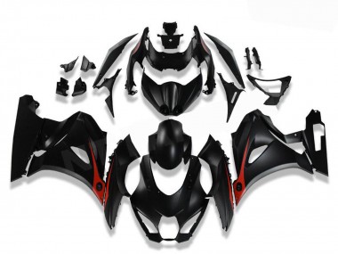 2017-2024 Suzuki GSXR 1000 Motorcycle Fairings - Black Red UK