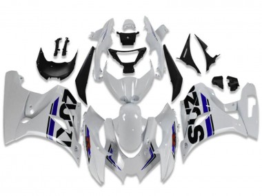 2017-2024 Suzuki GSXR 1000 Motorcycle Fairings - White Blue Black UK