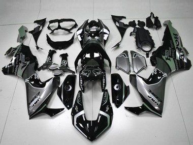 2017-2023 Honda CBR1000RR Motorcycle Fairings - Silver Glossy Black HRC UK