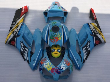 2004-2005 Honda CBR1000RR Motorcycle Fairings - Blue Yellow Black Red Shark UK