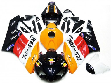 2004-2005 Honda CBR1000RR Motorcycle Fairing Kits - Orange White Red Glossy Black Repsol UK