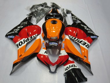 2009-2012 Honda CBR600RR Motorcycle Fairing Kits - Orange White Red Glossy Black Repsol UK