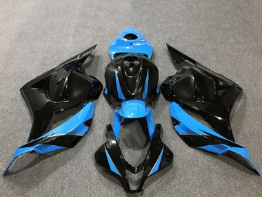 2009-2012 Honda CBR600RR Motorcycle Fairings - Sky Blue Glossy Black UK