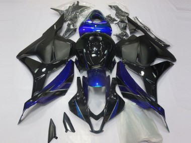 2009-2012 Honda CBR600RR Motorcycle Fairing - Blue Glossy Black Matte Black UK
