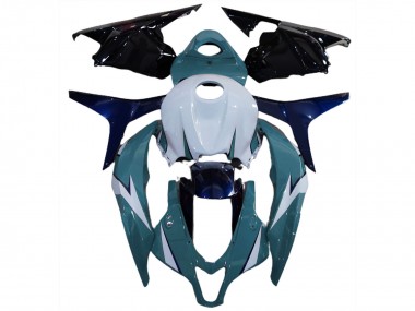 2009-2012 Honda CBR600RR Motorcycle Fairing Kits - White Blue Glossy Black UK