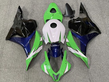 2009-2012 Honda CBR600RR Motorcycle Fairings - White Green Blue Glossy Black UK