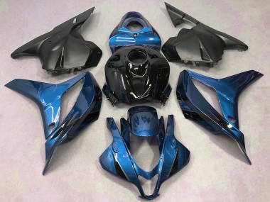 2009-2012 Honda CBR600RR Motorcycle Fairings - Blue Glossy Black Matte Black UK