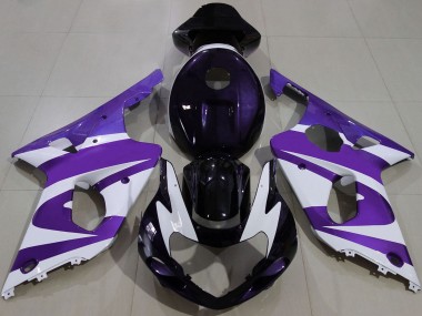 2000-2002 Suzuki GSXR 1000 Motorcycle Fairings - Purple White Black UK
