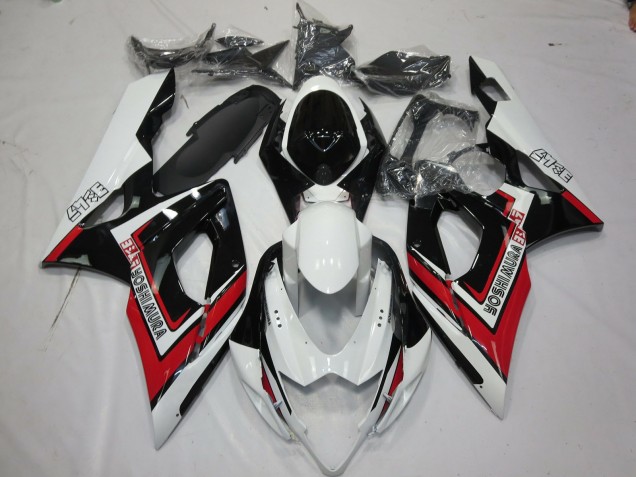 2005-2006 Suzuki GSXR 1000 Motorcycle Fairings - White Red Black Yoshimura UK