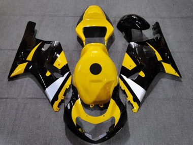 2001-2003 Suzuki GSXR 600 / GSXR 750 Motorcycle Fairings - Yellow White Glossy Black UK