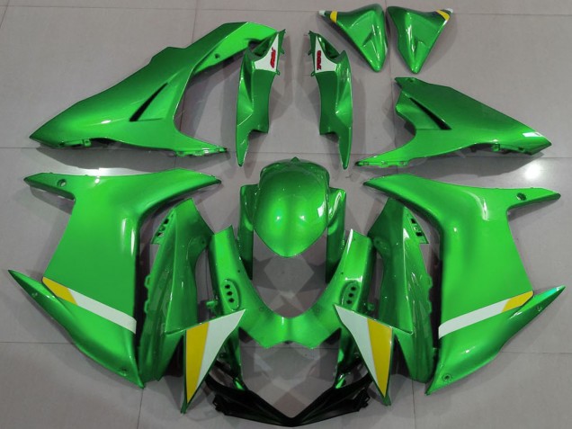 2011-2024 Suzuki GSXR 600 / GSXR 750 Motorcycle Fairings - Green White Yellow UK