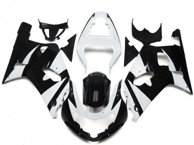 2001-2003 Suzuki GSXR 600 / GSXR 750 Motorcycle Fairings - White Glossy Black OEM Style UK