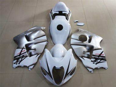 1996-2007 Suzuki GSXR 1300 Motorcycle Fairings - White Silver UK