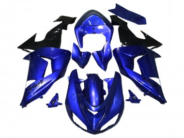 2006-2007 Kawasaki ZX10R Motorcycle Fairings - Blue Black UK