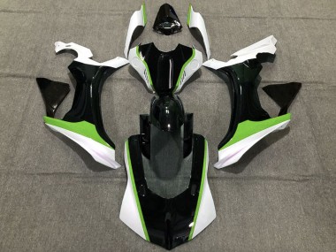 2015-2019 Yamaha R1 Motorcycle Fairings - White Green Glossy Black UK