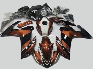 2015-2018 Yamaha R3 Motorcycle Fairings - Brown White Black UK