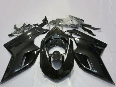 2007-2014 Ducati 848 1098 1198 Motorcycle Fairings - Glossy Black UK