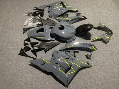 2009-2012 Honda CBR600RR Motorcycle Fairings - Dark Nardo Grey Yellow UK