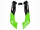 1993-2007 Kawasaki ZZR400 Motorcycle Fairings - Green Glossy Black Flame UK