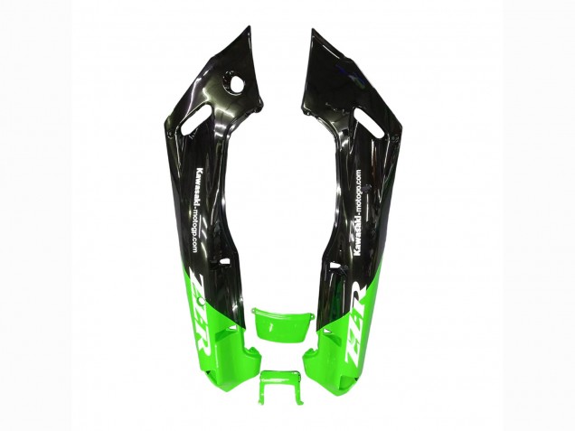 1998-2003 Kawasaki ZZR600 Motorcycle Fairings - Green Glossy Black Blue Monster Elf Touch4 Bridgestone UK