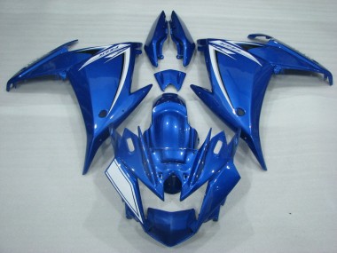 2009-2015 Yamaha FZ6R Motorcycle Fairings - Blue White UK