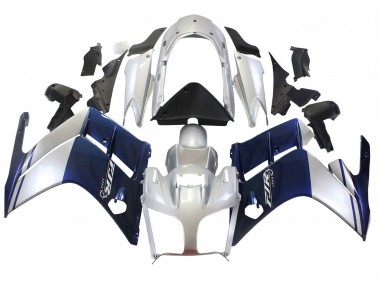 2001-2006 Yamaha FJR1300 Motorcycle Fairings - Dark Blue Silver UK