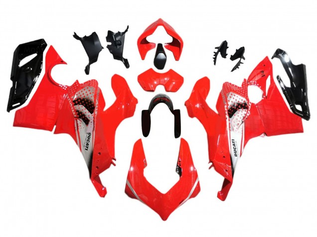 2018-2019 Ducati Panigale V4 V4S Motorcycle Fairings - Silver Red Glossy Black UK