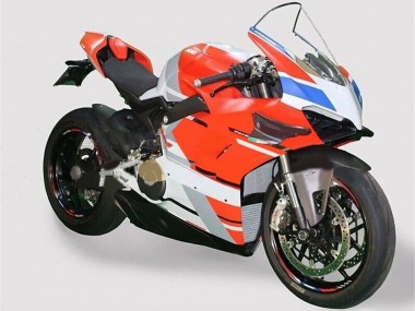 2020-2021 Ducati Panigale V4 V4S Motorcycle Fairings - White Blue Red Glossy Black UK