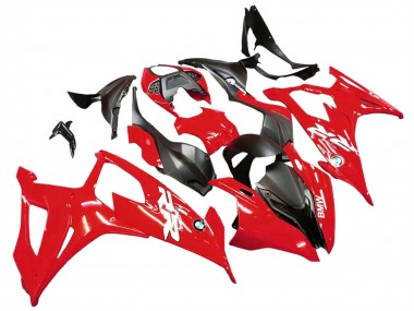 2019-2022 BMW S1000RR Motorcycle Fairing Kits - Red Black UK