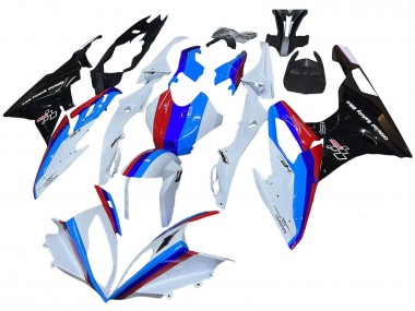 2015-2016 BMW S1000RR Motorcycle Fairing Kits - White Red Blue Glossy Black UK