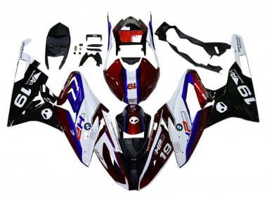 2015-2016 BMW S1000RR Bike Fairings - White Red Blue Black UK