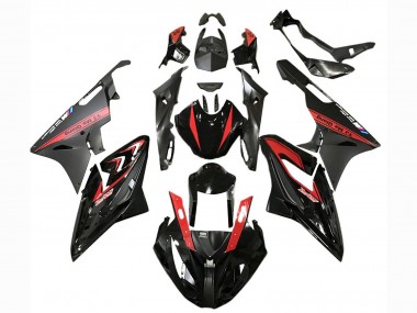 2015-2016 BMW S1000RR Motorcycle Fairings - Red Glossy Black Matte Black UK