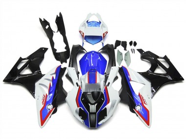 2009-2014 BMW S1000RR Motorcycle Fairings - White Red Blue Glossy Black Carbon Fiber RR UK