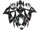 2006-2007 Suzuki GSXR 600 / GSXR 750 Motorcycle Fairings - Glossy Black Silver Red UK