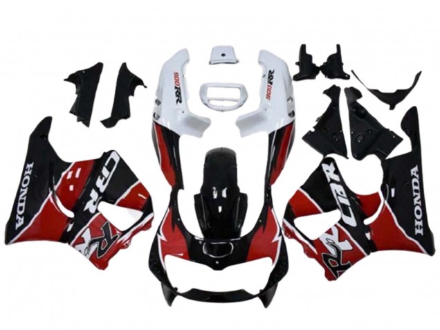 1996-1997 Honda CBR900RR 893 Motorcycle Fairings - White Red Glossy Black UK