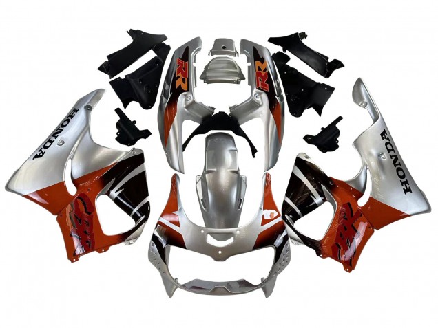 1996-1997 Honda CBR900RR 893 Motorcycle Fairings - Silver Red Glossy Black UK