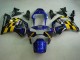 2002-2003 Honda CBR900RR 954 Motorcycle Fairings - Blue Yellow Glossy Black Telefonica MoviStar Castrol UK