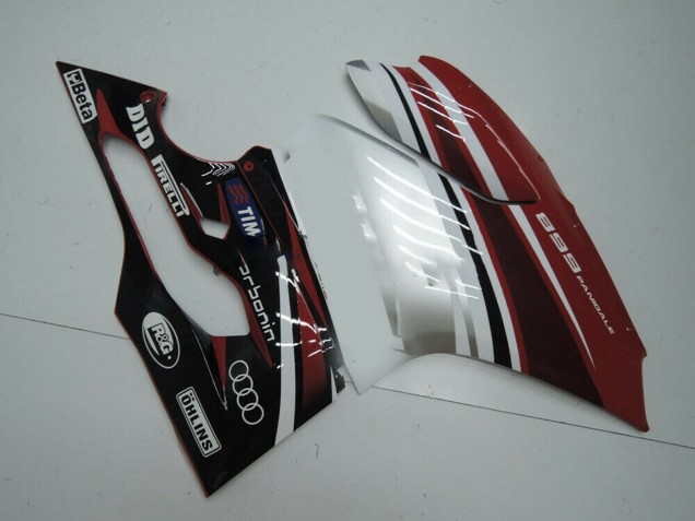 2011-2014 Ducati Panigale 899 Motorcycle Fairing - White Red Glossy Black UK
