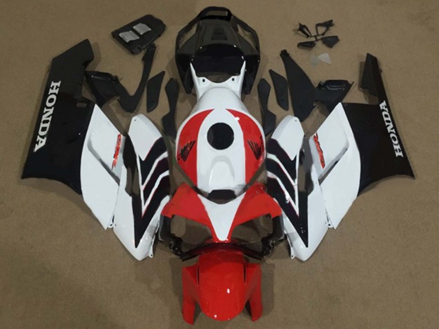 2004-2005 Honda CBR1000RR Motorcycle Fairing - White Red Matte Black UK